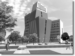 un'immagine in computer grafica del progetto