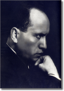 Immagine di Benito Mussolini nel millenovecentoventiquattro