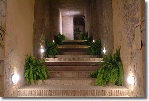 scalinata di ingresso alla sala Italia