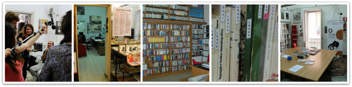 Collage di foto della Mediateca
