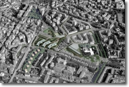 vista dall'alto del progetto