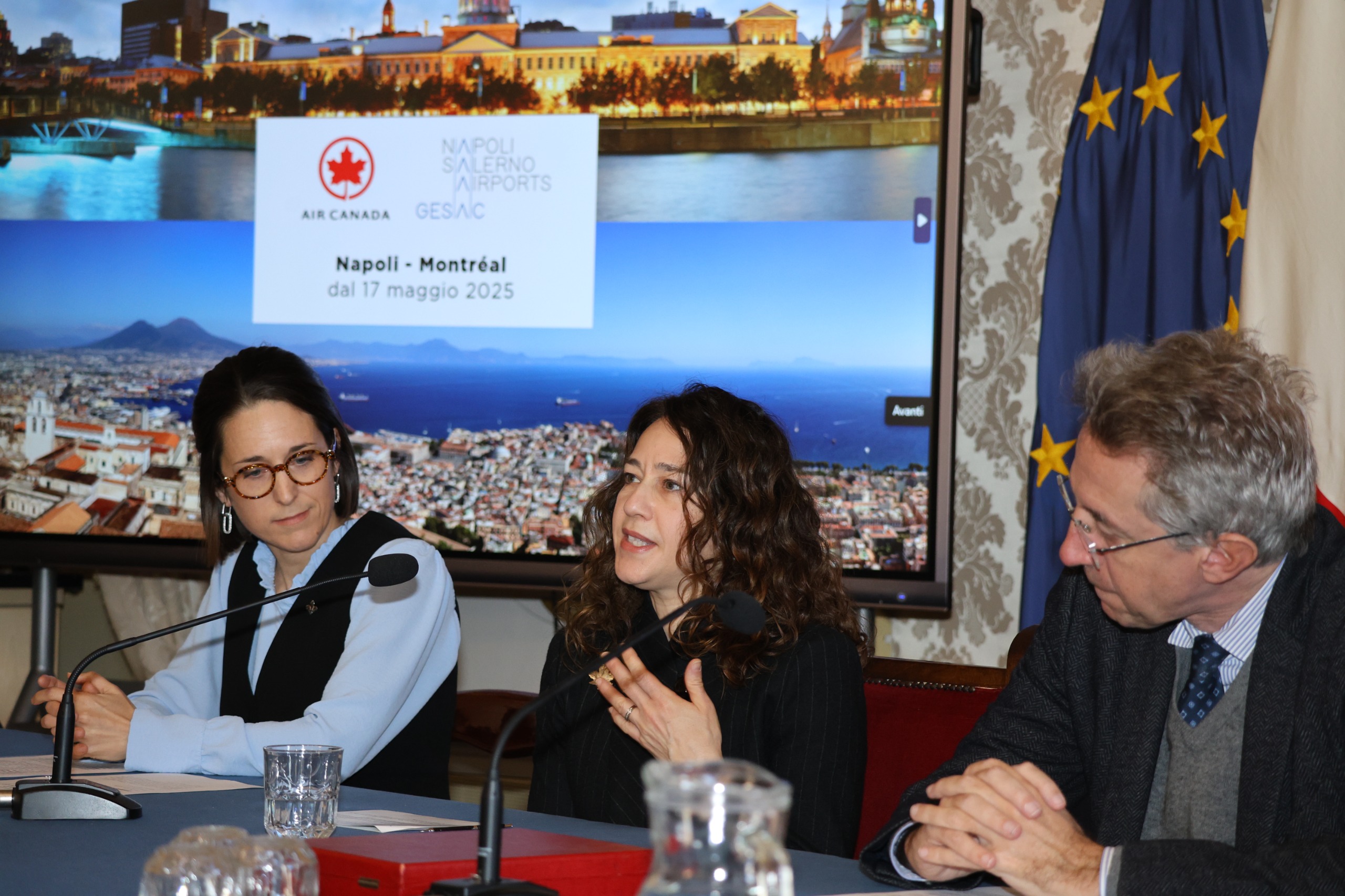 Presentazione volo diretto Napoli-Montreal