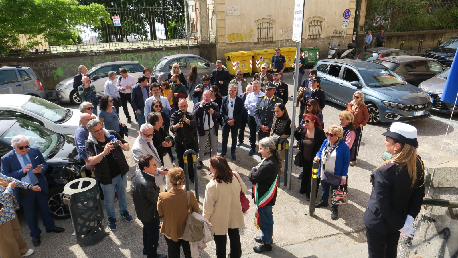 Intitolazione scalinata ad Aldo Giuffré