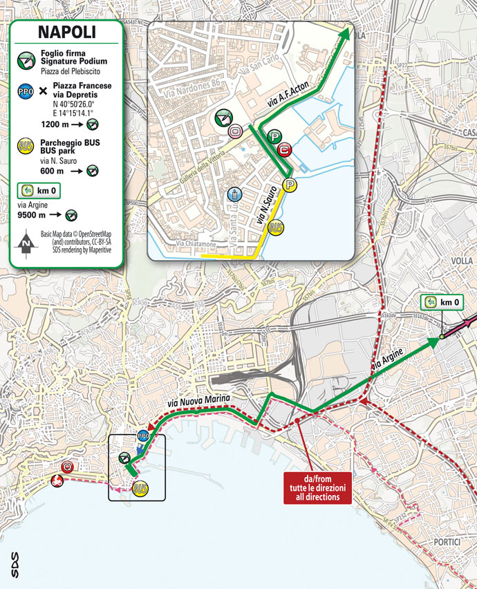 Torna il Giro d'Italia a Napoli