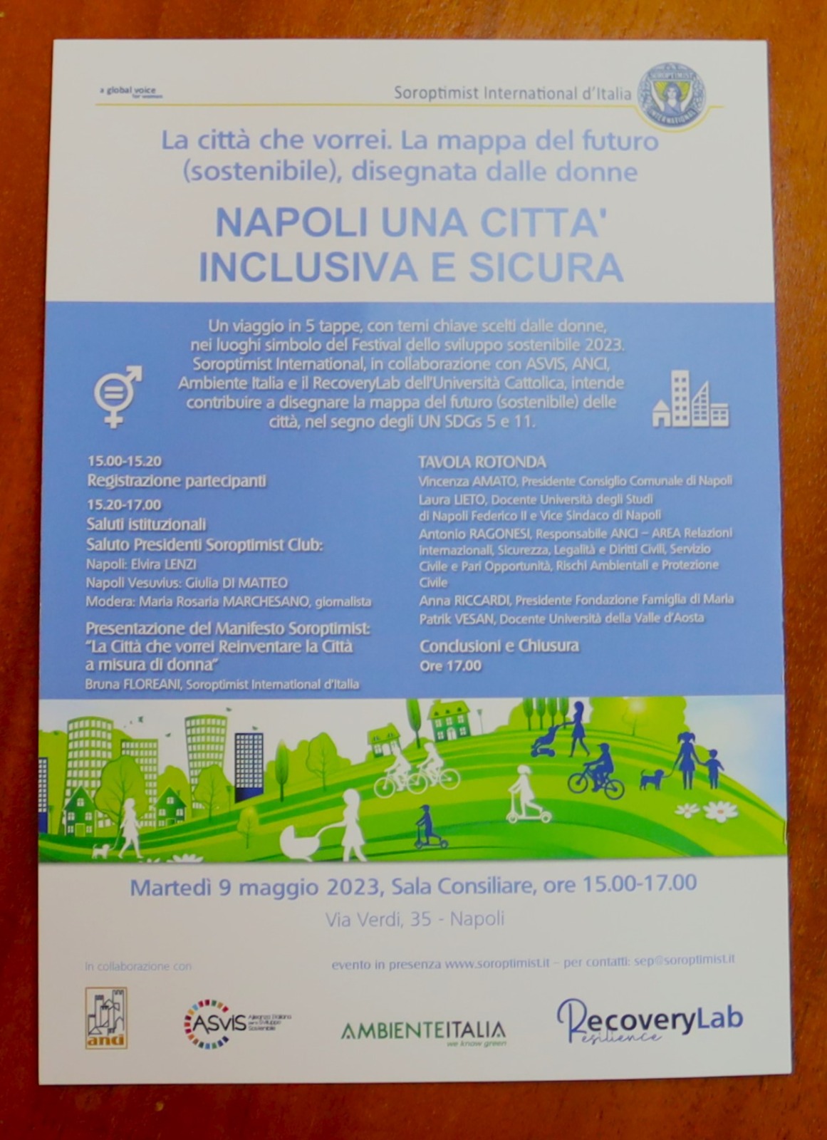 Una città a misura di donna: in Consiglio comunale un progetto del Soroptimist