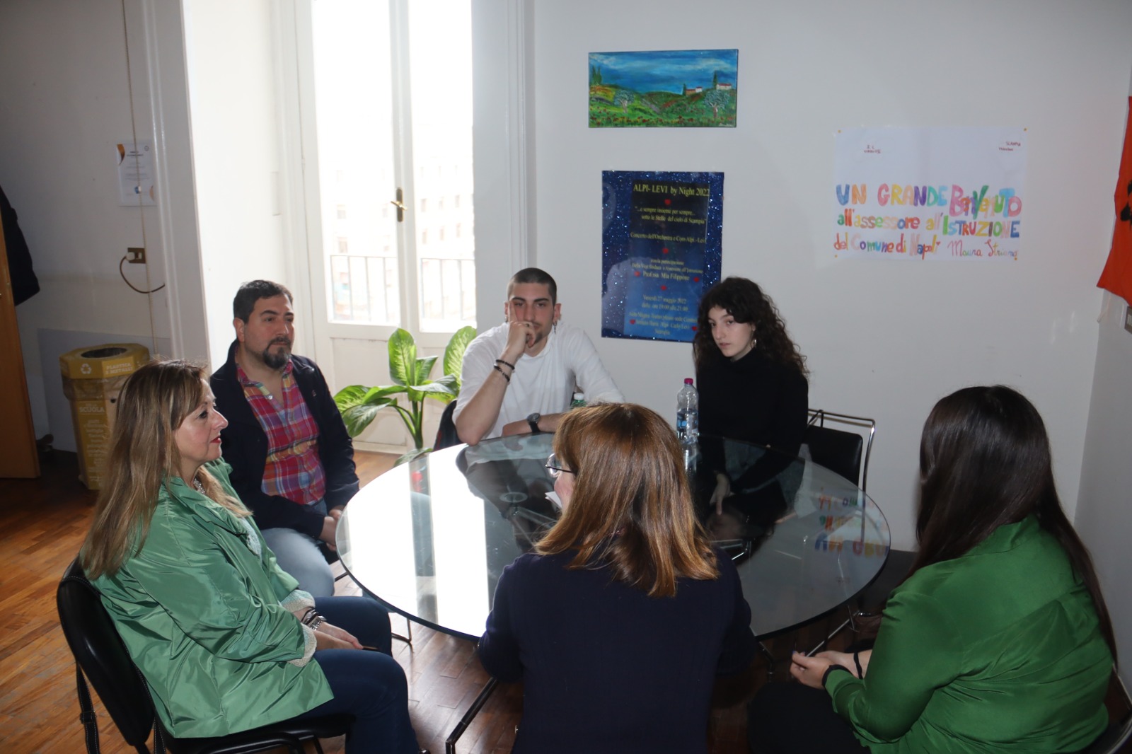 L'assessore Striano ha ricevuto una delegazione degli studenti del Liceo Genovesi