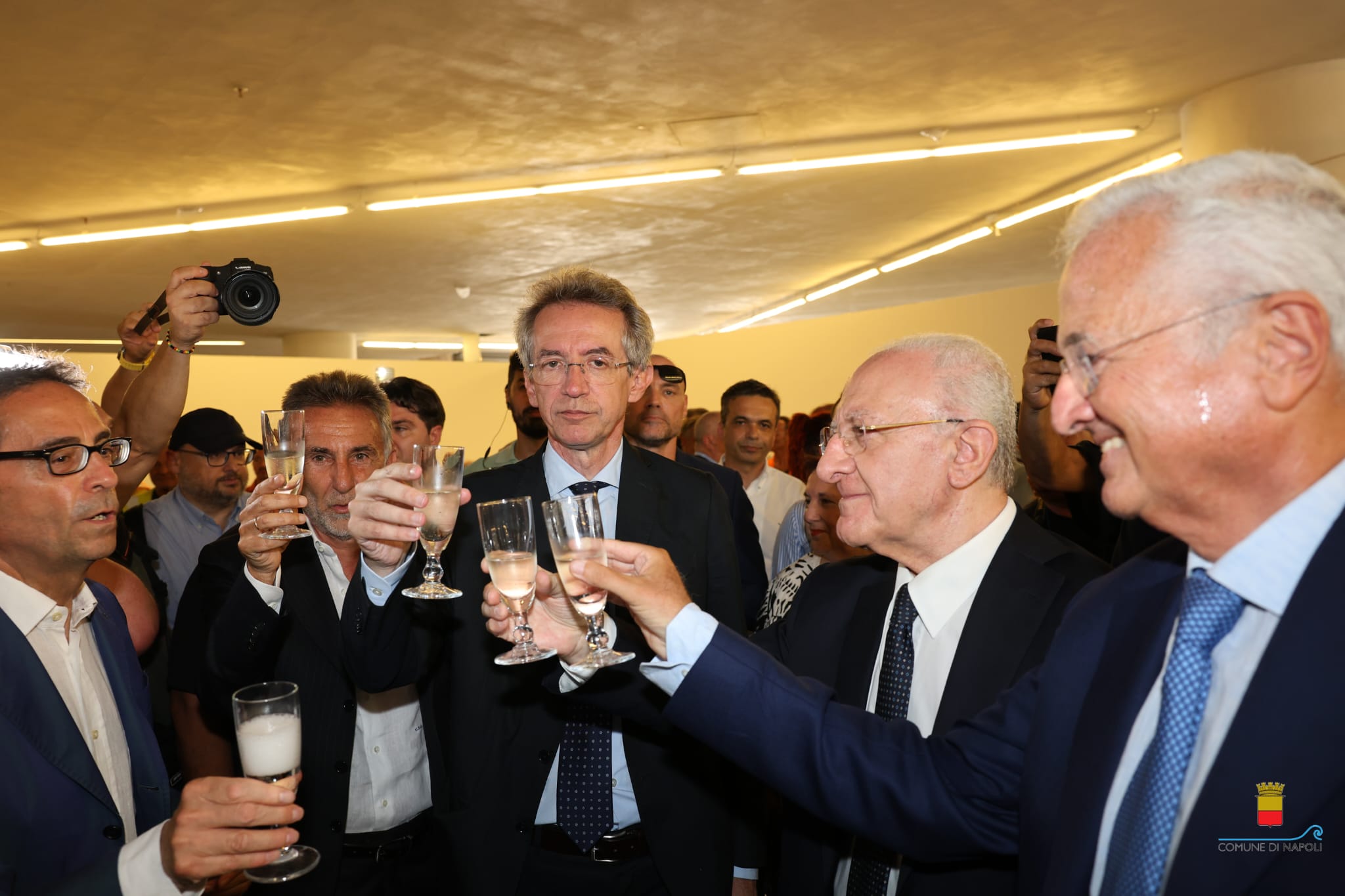 Inaugurazione sottopasso dal Molo Angioino della Stazione M1 "Municipio"