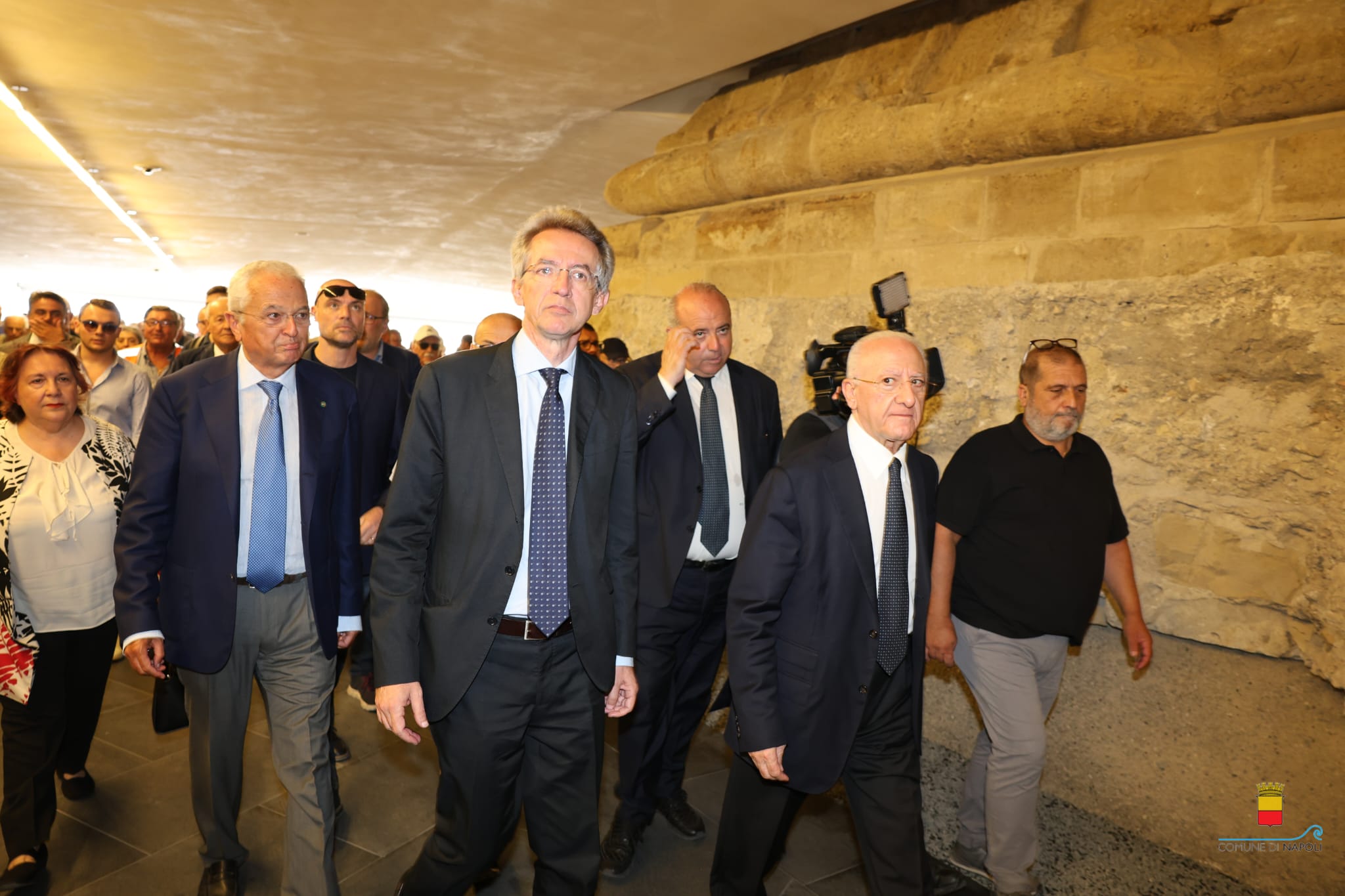 Inaugurazione sottopasso dal Molo Angioino della Stazione M1 "Municipio"