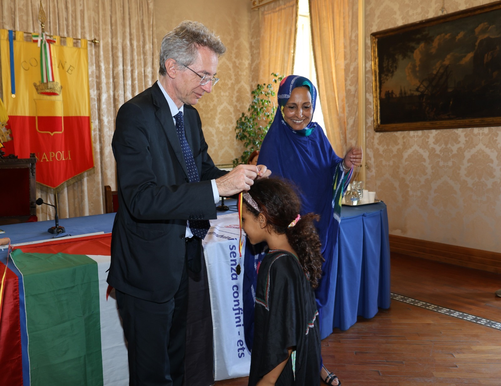 Festa a Palazzo San Giacomo con i bambini Saharawi