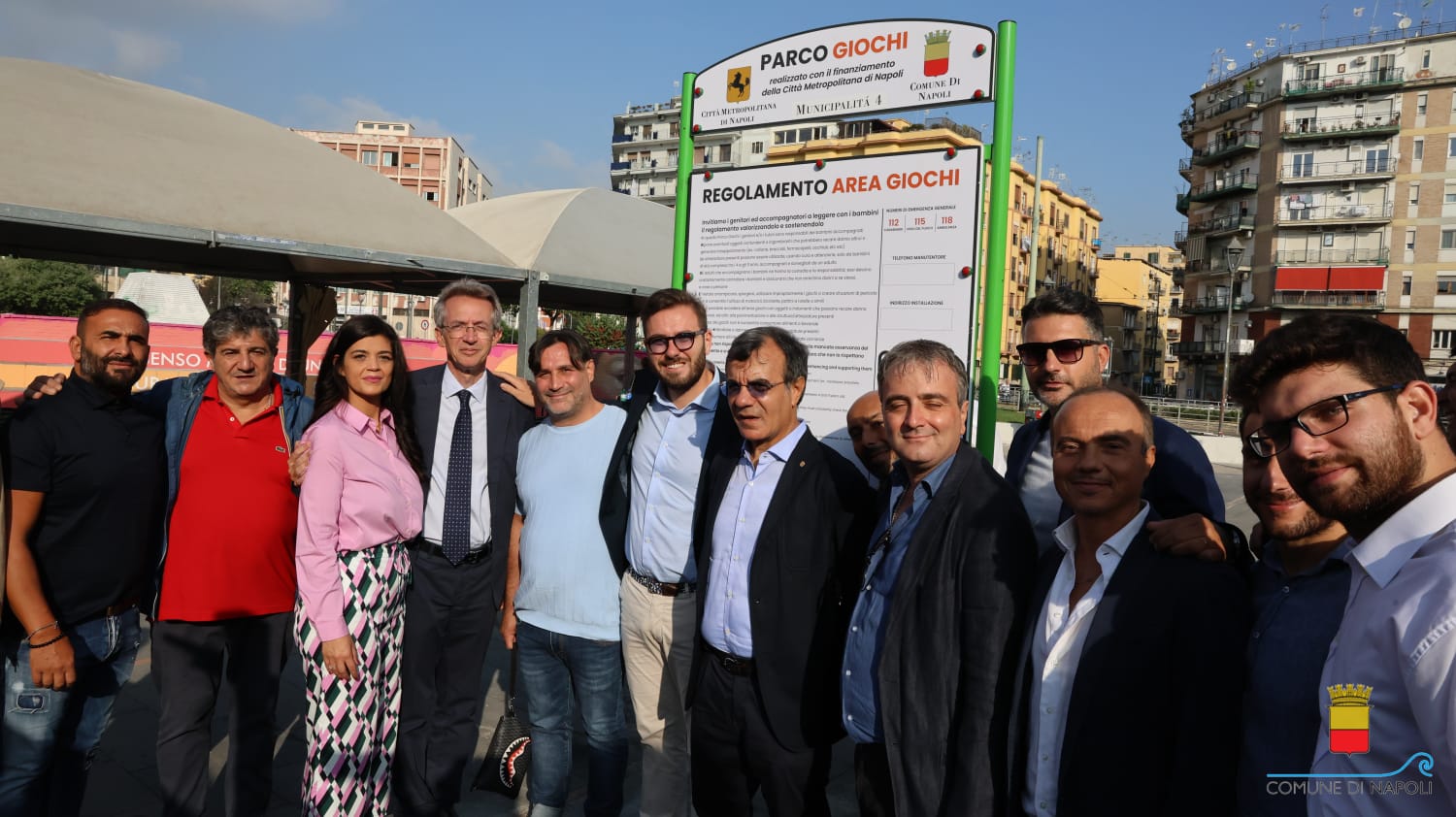 Ripristinate le giostrine e riqualificata l’area verde a piazza Nazionale