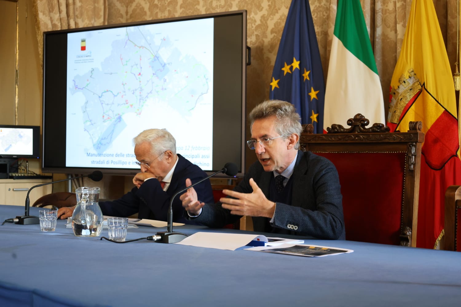 Manutenzione strade Posillipo e Capodichino