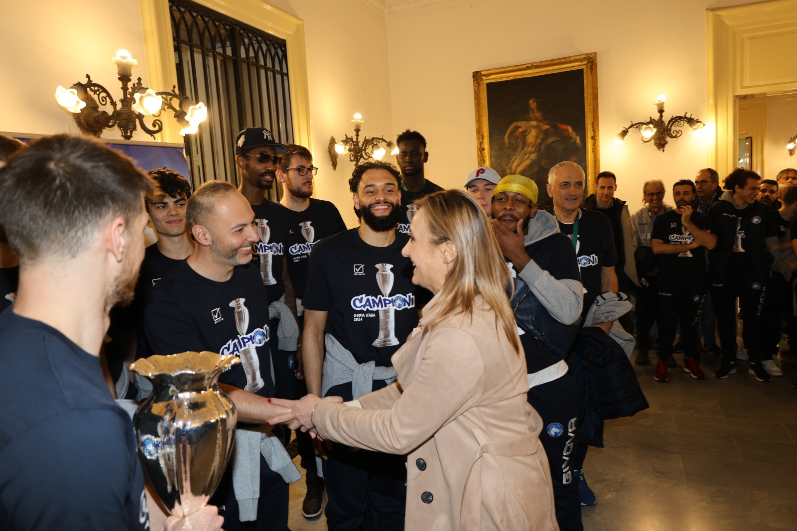 Premiata in Comune la Gevi Napoli basket